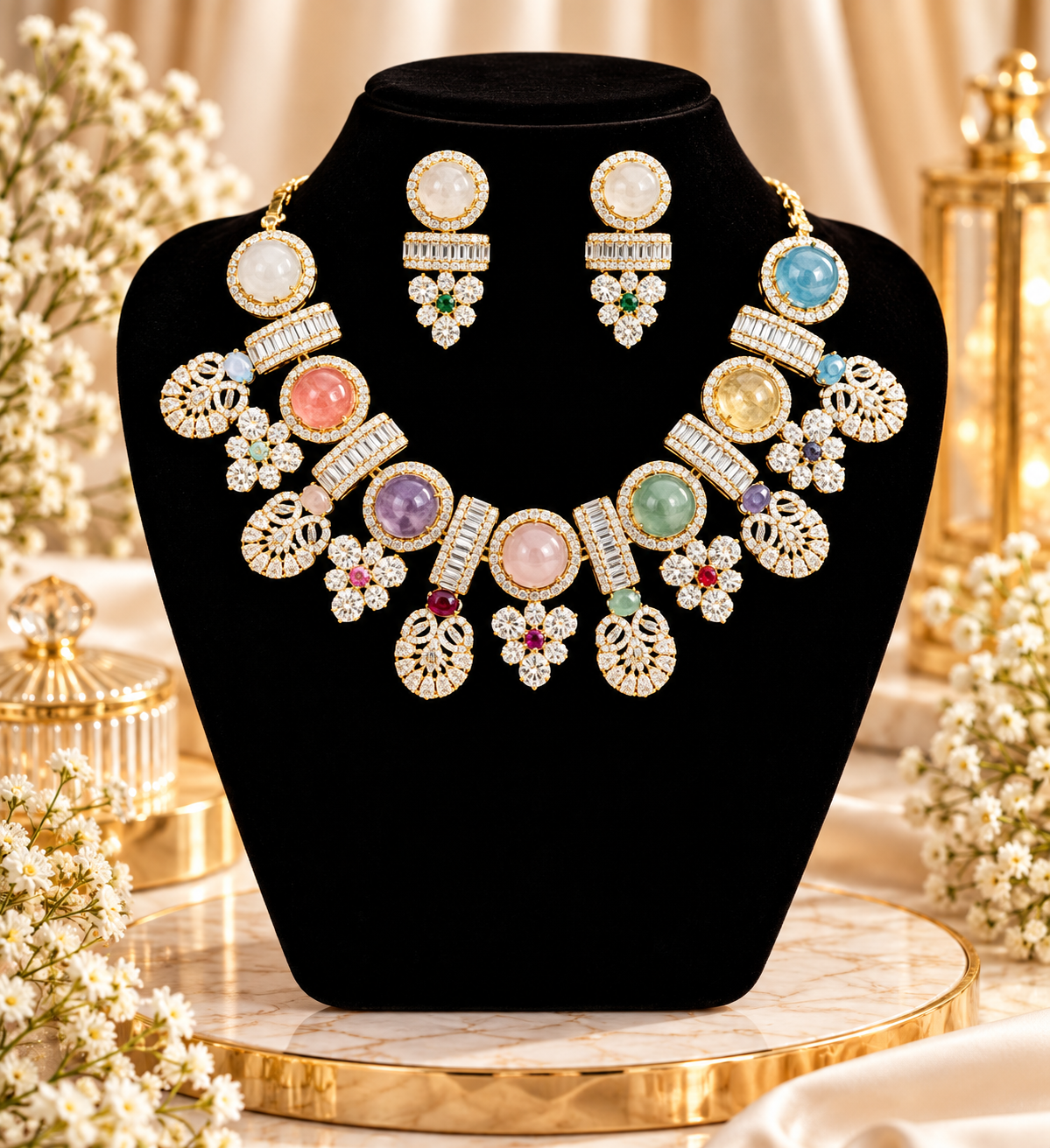 Sabyasachi multicolour necklace
