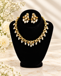 Pearl elegance kundan set