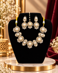 Pachi kundan necklace set