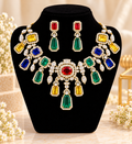 Maharani doublet stone necklace