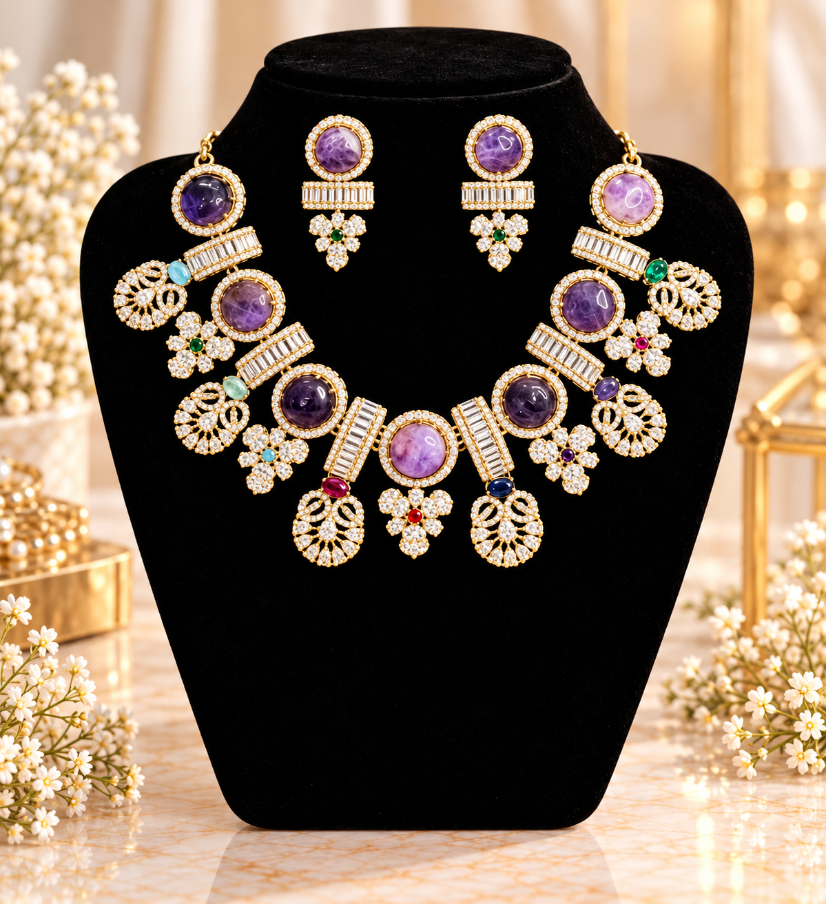Sabyasachi multicolour necklace