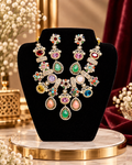 Sabyasachi style multicolour premium necklace set