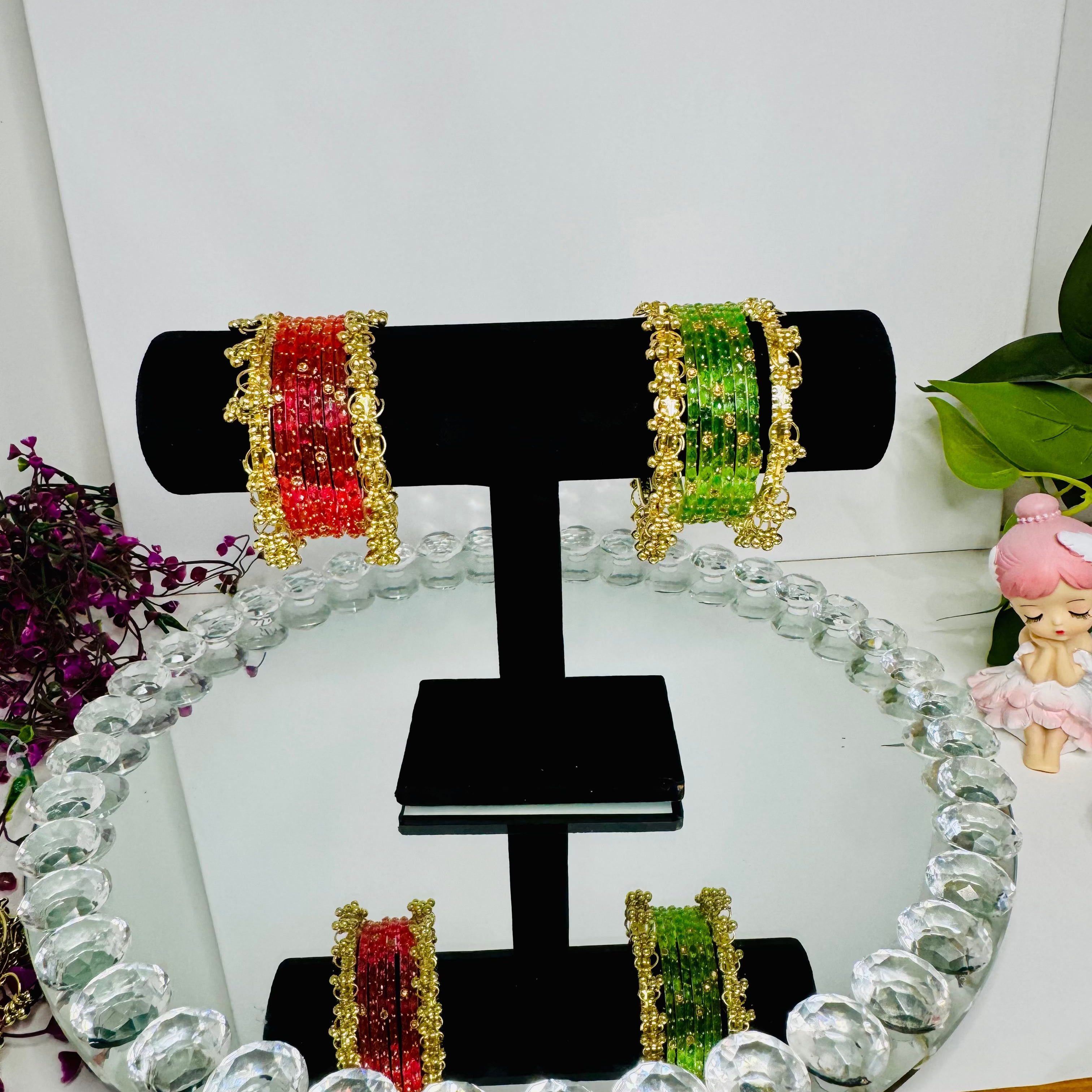Traditional punjabi glass bangles s`